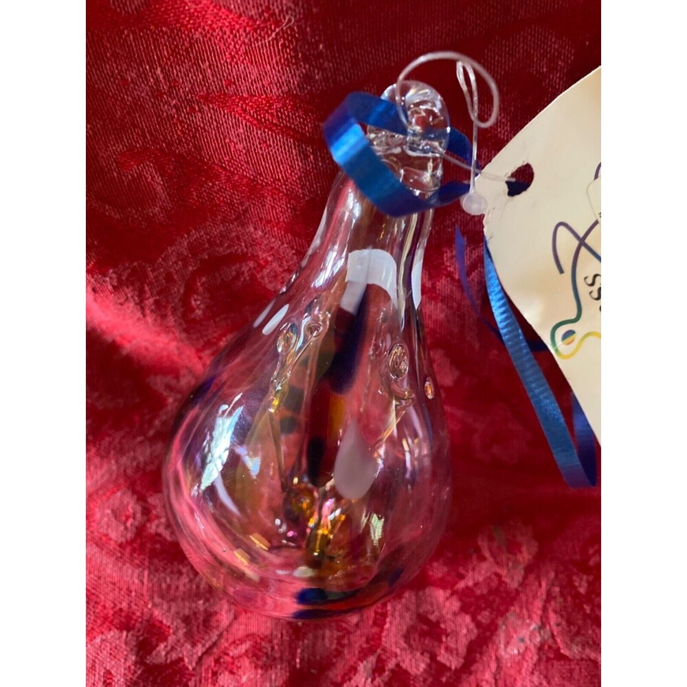 2 Hand blown art glass Glass Rhaspsody JK Glass made in Czech Republic ornament